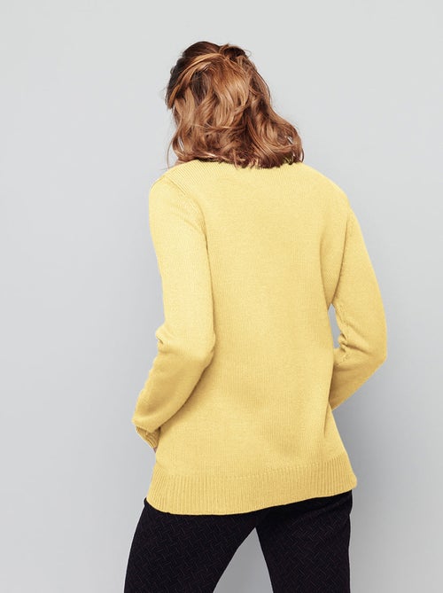 Pull col montant maille épaisse - Afibel - Kiabi