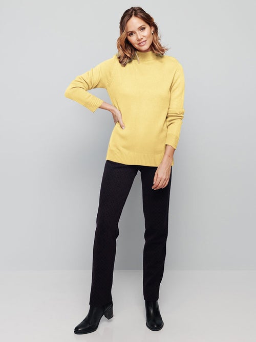 Pull col montant maille épaisse - Afibel - Kiabi