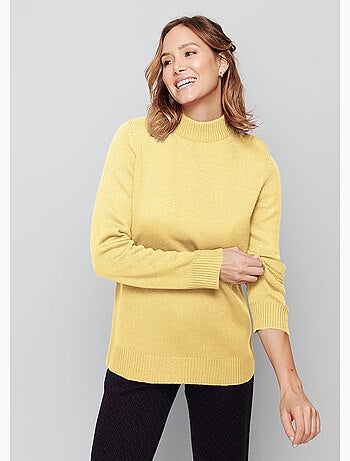 Pull col montant maille épaisse - Afibel