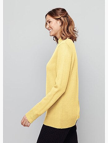 Pull col montant maille épaisse - Afibel