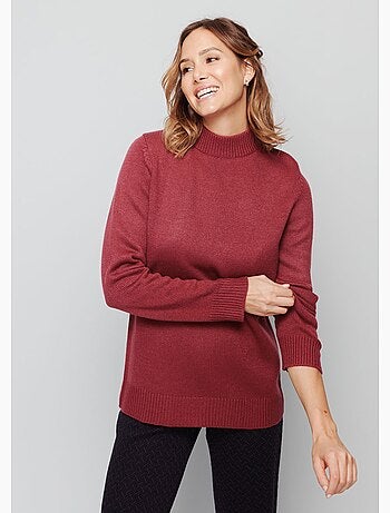 Pull col montant maille épaisse - Afibel