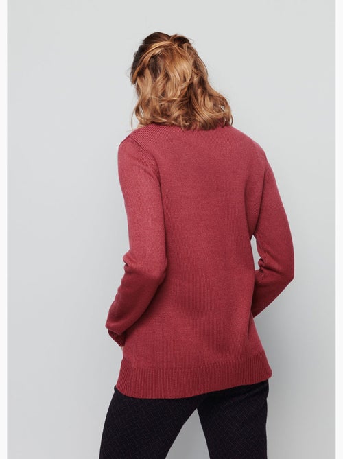 Pull col montant maille épaisse - Afibel - Kiabi