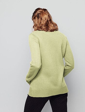 Pull col montant maille épaisse - Afibel
