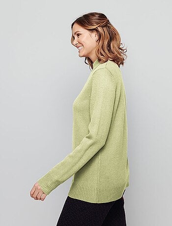 Pull col montant maille épaisse - Afibel