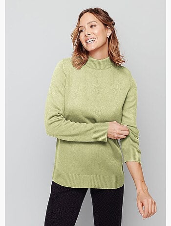 Pull col montant maille épaisse - Afibel