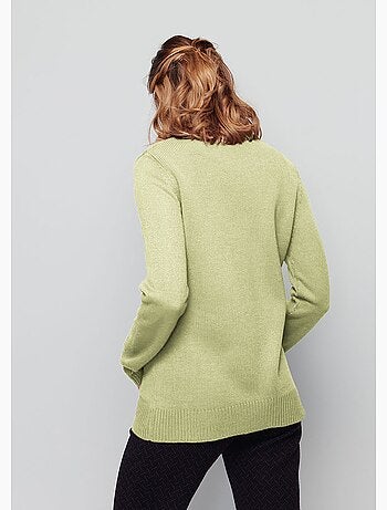 Pull col montant maille épaisse - Afibel