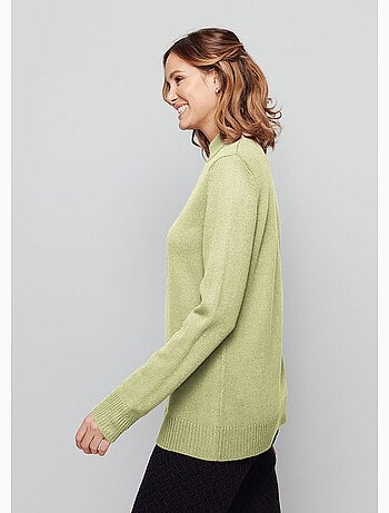 Pull col montant maille épaisse - Afibel