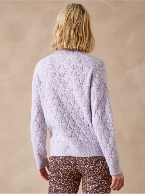 Pull col montant maille fantaisie - DAXON - Kiabi