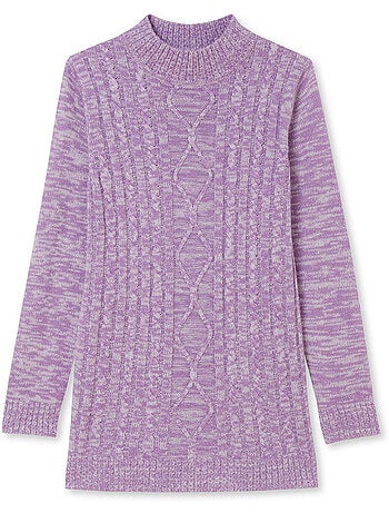 Pull col montant maille torsadée - DAXON