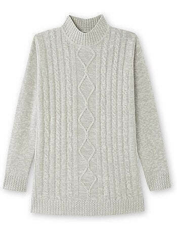 Pull col montant maille torsadée - DAXON