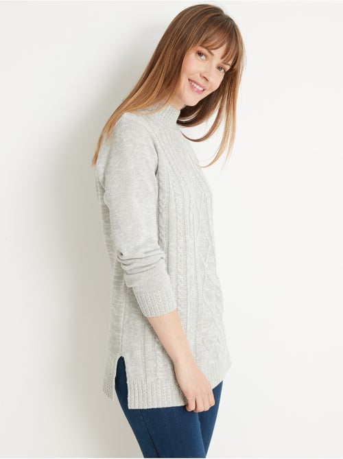 Pull col montant maille torsadée - DAXON - Kiabi