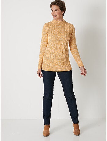 Pull col montant maille torsadée - DAXON