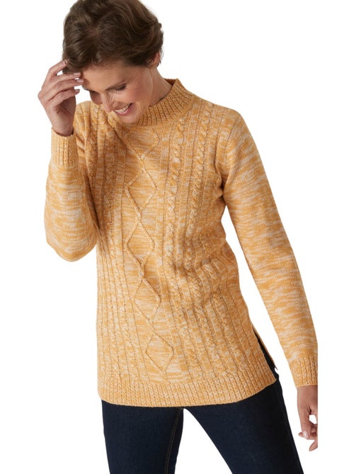 Pull col montant maille torsadée - DAXON - Kiabi