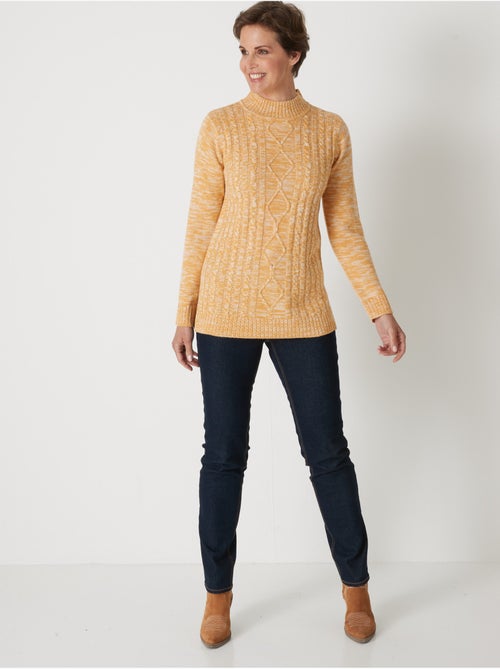 Pull col montant maille torsadée - DAXON - Kiabi