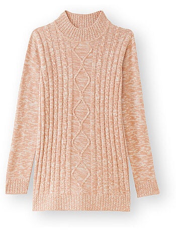 Pull col montant maille torsadée - DAXON