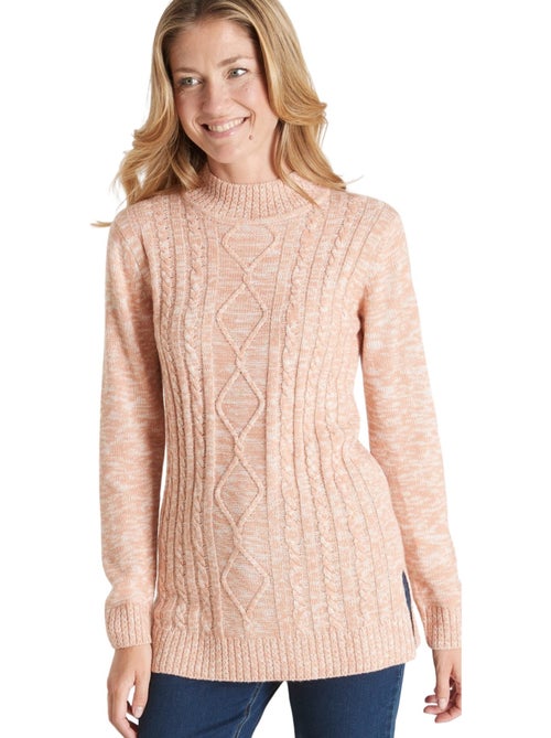 Pull col montant maille torsadée - DAXON - Kiabi