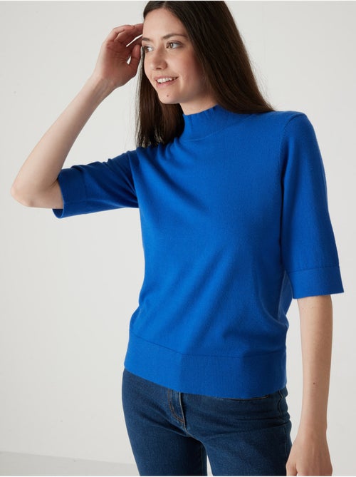 Pull col montant manches au coude - DAXON - Kiabi