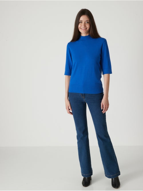 Pull col montant manches au coude - DAXON - Kiabi