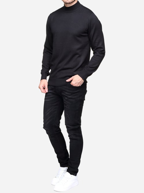 Pull col montant manches longues - Frilivin - Kiabi