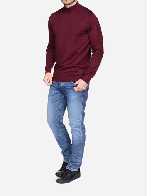 Pull col montant manches longues - Frilivin - Kiabi