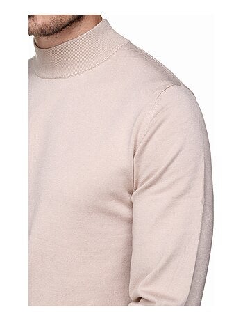 Pull col montant manches longues