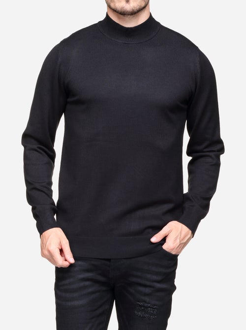 Pull col montant manches longues - Kiabi