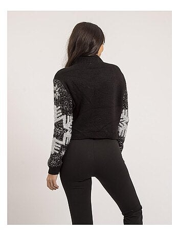 Pull col montant métallisé fantaisie KANA