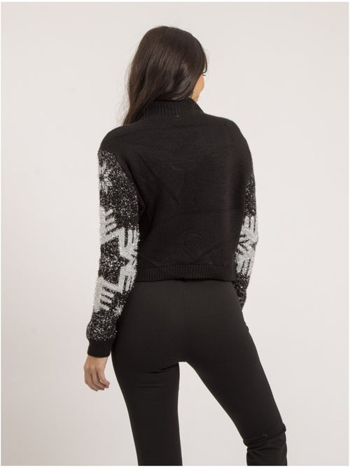 Pull col montant métallisé fantaisie KANA - Kiabi