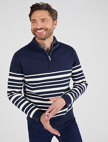 Pull col montant zippé - Damart