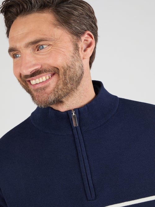 Pull col montant zippé - Damart - Kiabi Pull col montant zippé - Damart - Kiabi