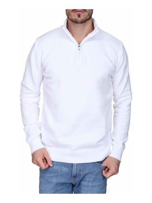 Pull col montant zippé - Kenzarro - Kiabi