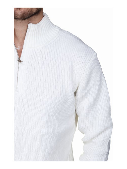 Pull col montant zippé - Kenzarro - Kiabi