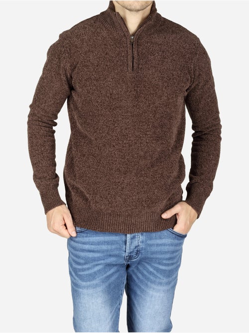 Pull col montant zippé - kenzarro - Kiabi Pull col montant zippé - kenzarro - Kiabi