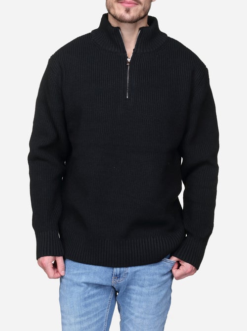 Pull col montant zippé - Kenzarro - Kiabi Pull col montant zippé - Kenzarro - Kiabi