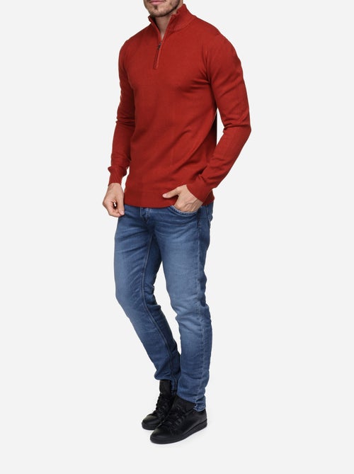 Pull col montant zippé - Kenzarro - Kiabi
