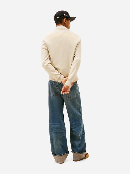 Pull col montant zippé - Tommy jeans - Kiabi