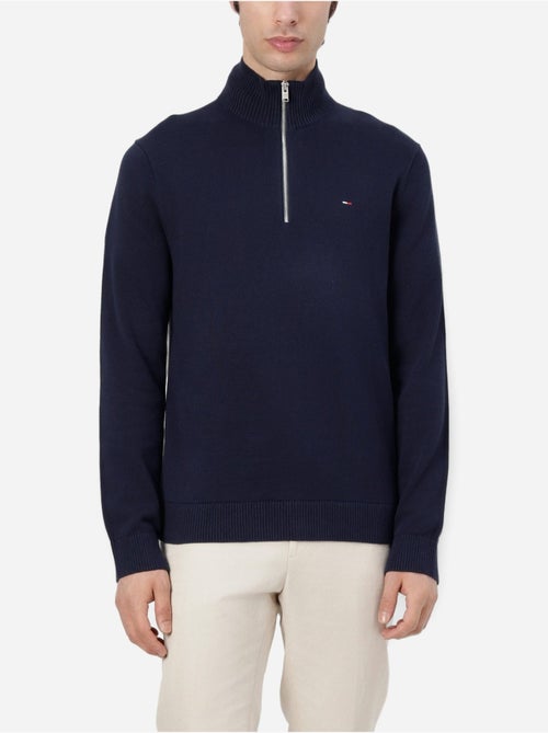 Pull col montant zippé - Tommy jeans - Kiabi