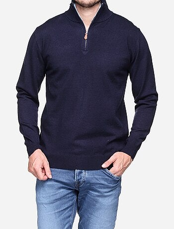 Pull col montant zippé - Yves Enzo