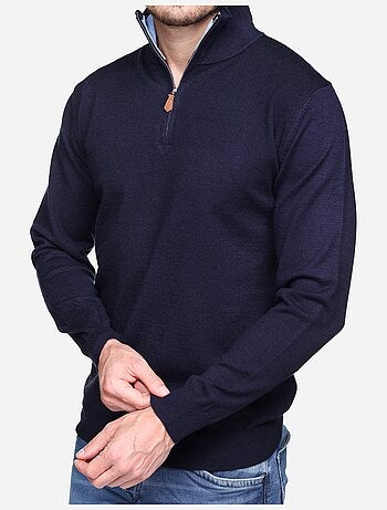 Pull col montant zippé - Yves Enzo