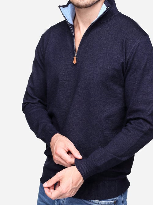 Pull col montant zippé - Yves Enzo - Kiabi