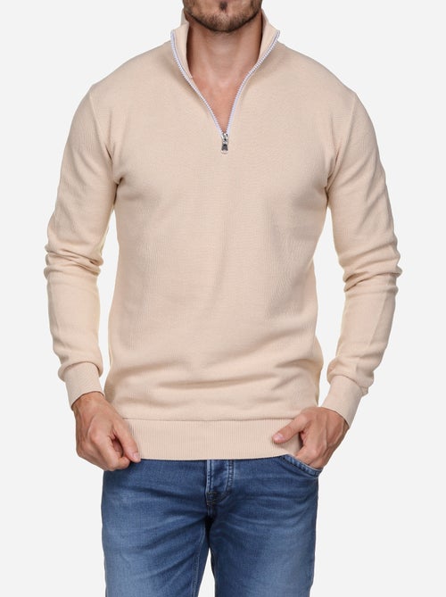 Pull col montant zippé - Yves Enzo - Kiabi