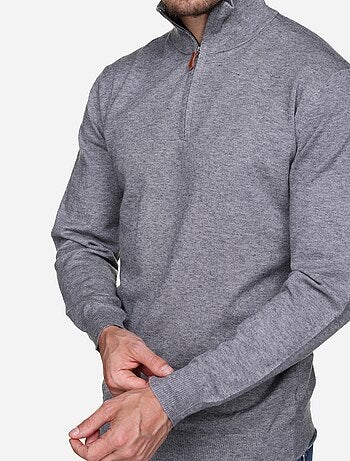 Pull col montant zippé - Yves Enzo
