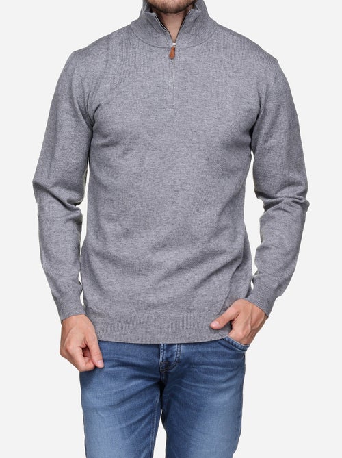 Pull col montant zippé - Yves Enzo - Kiabi