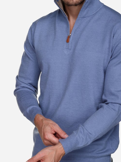 Pull col montant zippé - Yves Enzo - Kiabi