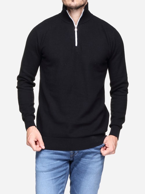 Pull col montant zippé - Yves Enzo - Kiabi