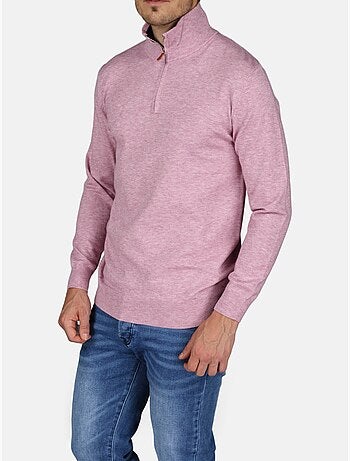 Pull col montant zippé - yves enzo