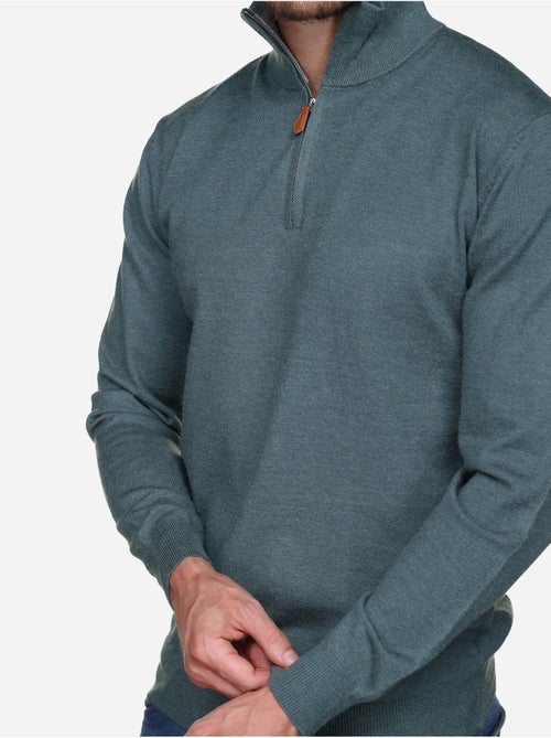 Pull col montant zippé - Yves Enzo - Kiabi