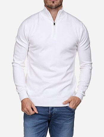 Pull col montant zippé
