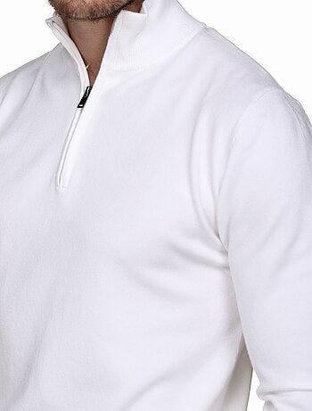 Pull col montant zippé