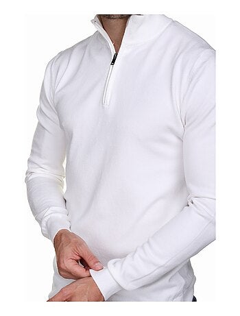 Pull col montant zippé
